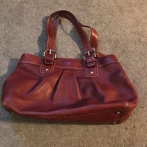 FANTASTIC XL COACH LEATHER BAG